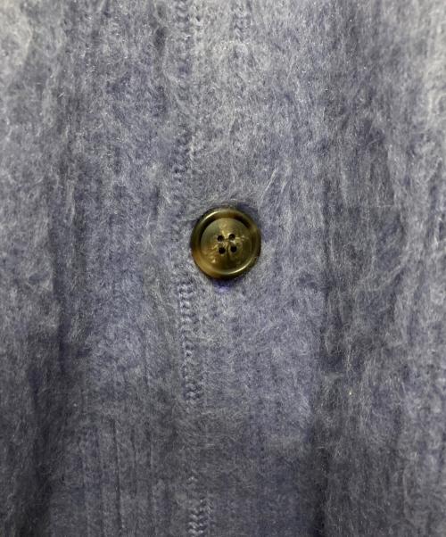crepuscule（クレプスキュール）crepuscule (クレプスキュール) アクリルVネックカーディガン パープル サイズ:FREEの古着・服飾アイテム
