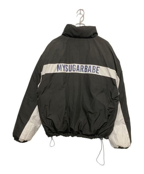 My Sugar Babe（マイシュガーベイブ）My Sugar Babe (マイシュガーベイブ) reversible puffy jacket　リバーシブル パフィー ジャケット ブラック サイズ:Lの古着・服飾アイテム