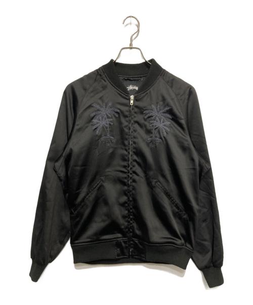 stussy（ステューシー）stussy (ステューシー) Palm Tree Bomber Jacket ブラック サイズ:Sの古着・服飾アイテム