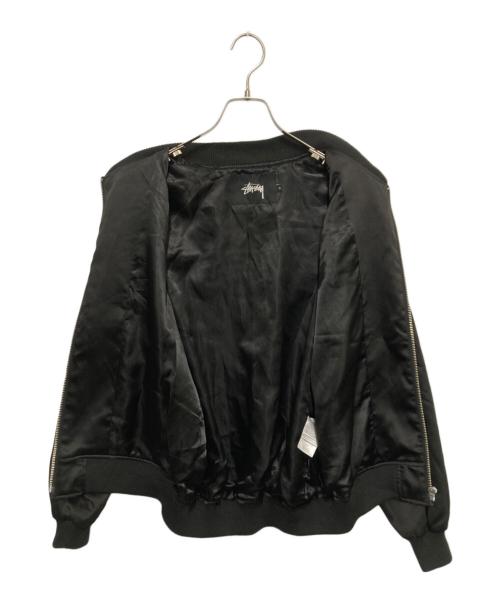 stussy（ステューシー）stussy (ステューシー) Palm Tree Bomber Jacket ブラック サイズ:Sの古着・服飾アイテム