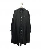 FRED PERRYフレッドペリー）の古着「FISHTAIL SHIRTDRESS」｜ブラック