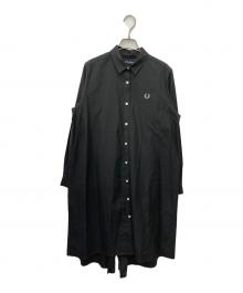 FRED PERRY（フレッドペリー）の古着「FISHTAIL SHIRTDRESS」｜ブラック