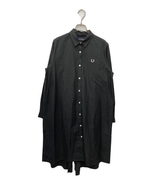 FRED PERRY（フレッドペリー）FRED PERRY (フレッドペリー) FISHTAIL SHIRTDRESS ブラック サイズ:10 未使用品の古着・服飾アイテム