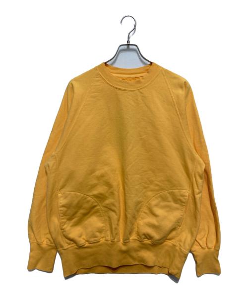 THE NORTHFACE PURPLELABEL（ザ・ノースフェイス パープルレーベル）THE NORTHFACE PURPLELABEL 11oz Crewneck Graphic Sweatshirt　イレブンオンス クルーネック グラフィック スウェットシャツ イエロー サイズ:Lの古着・服飾アイテム