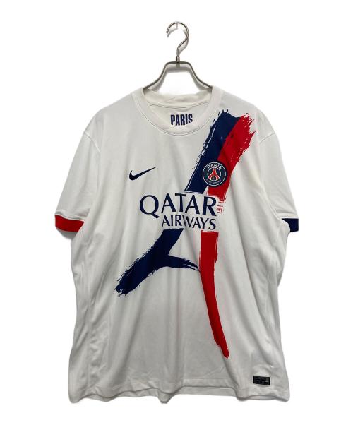NIKE（ナイキ）NIKE (ナイキ) パリサンジェルマン 24-25 アウェイ 半袖レプリカユニフォーム ホワイト サイズ:XXLの古着・服飾アイテム