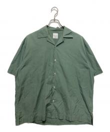 PAUL SMITH（ポールスミス）の古着「ソリッドカラー オーバーシルエット 半袖シャツ」｜グリーン