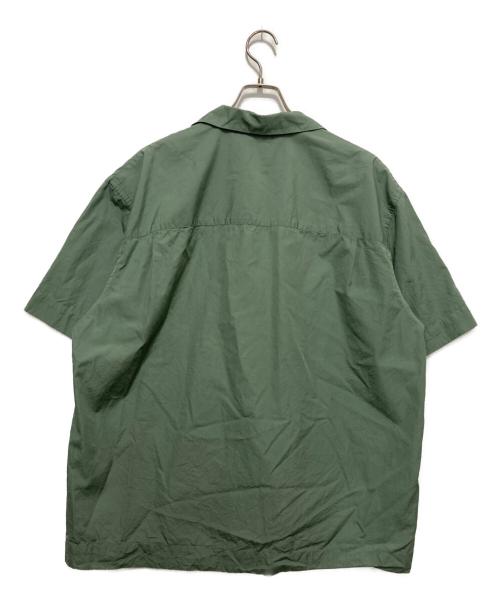 PAUL SMITH（ポールスミス）Paul Smith (ポールスミス) ソリッドカラー オーバーシルエット 半袖シャツ グリーン サイズ:MEDIUMの古着・服飾アイテム