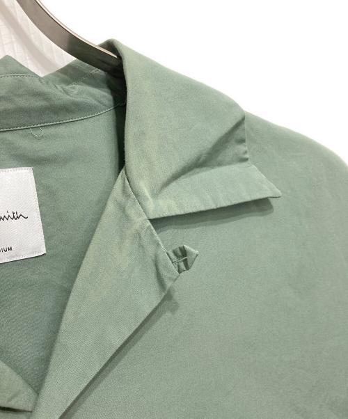 PAUL SMITH（ポールスミス）Paul Smith (ポールスミス) ソリッドカラー オーバーシルエット 半袖シャツ グリーン サイズ:MEDIUMの古着・服飾アイテム