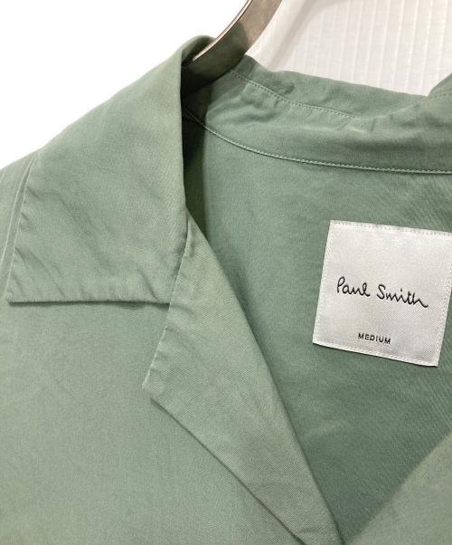 PAUL SMITH（ポールスミス）Paul Smith (ポールスミス) ソリッドカラー オーバーシルエット 半袖シャツ グリーン サイズ:MEDIUMの古着・服飾アイテム