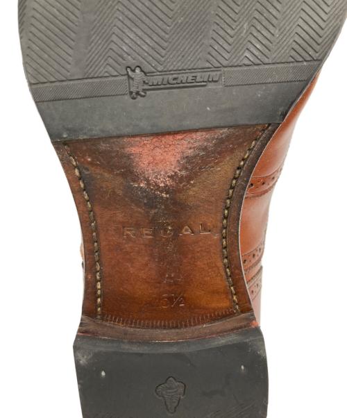 REGAL（リーガル）REGAL (リーガル) メダリオンシューズ ブラウン サイズ:25　1/2の古着・服飾アイテム