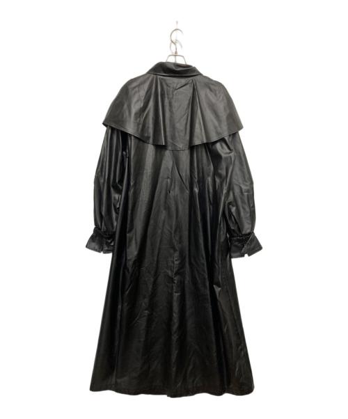 melt the lady（メルトザレディ）MELT THE LADY (メルトザレディ) フェイクレザーシングルトレンチコート ブラック サイズ:Fの古着・服飾アイテム