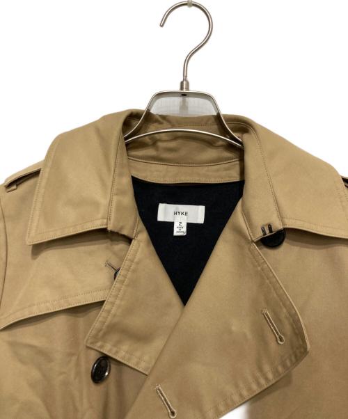HYKE（ハイク）HYKE (ハイク) TRENCH COAT　トレンチコート ベージュ サイズ:SIZE 2の古着・服飾アイテム
