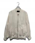 mizuiro-indミズイロインド）の古着「ジャガード ジップブルゾン」｜ホワイト