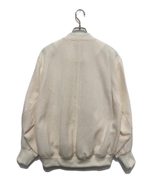 mizuiro-ind（ミズイロインド）mizuiro-ind (ミズイロインド) ジャガード ジップブルゾン ホワイト サイズ:表記なしの古着・服飾アイテム