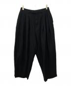 LAD MUSICIANラッドミュージシャン）の古着「3TUCK WIDE SLACKS」｜ブラック