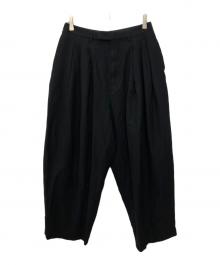 LAD MUSICIAN（ラッドミュージシャン）の古着「3TUCK WIDE SLACKS」｜ブラック