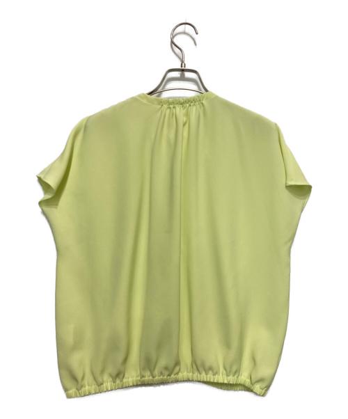 theory luxe（セオリーリュクス）theory luxe (セオリーリュクス) Marvine Nolia ボウタイブラウス グリーン サイズ:32の古着・服飾アイテム