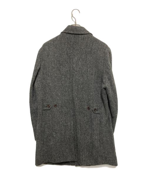 KEN COLLECTION（ケン コレクション）KEN COLLECTION (ケン コレクション) ヘリンボーンステンカラーコート グレー サイズ:Mの古着・服飾アイテム