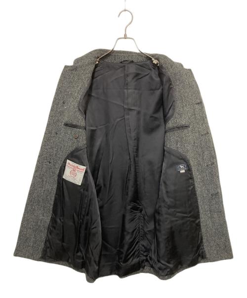 KEN COLLECTION（ケン コレクション）KEN COLLECTION (ケン コレクション) ヘリンボーンステンカラーコート グレー サイズ:Mの古着・服飾アイテム