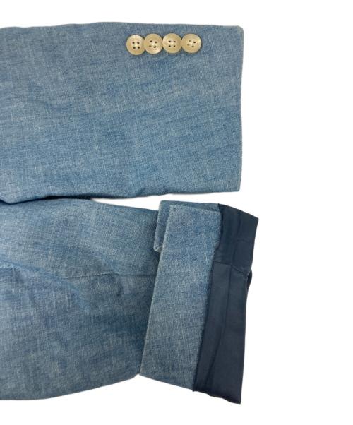 POLO RALPH LAUREN（ポロ・ラルフローレン）POLO RALPH LAUREN (ポロ・ラルフローレン) コトンシャンブレーテーラードジャケット ネイビー サイズ:38の古着・服飾アイテム