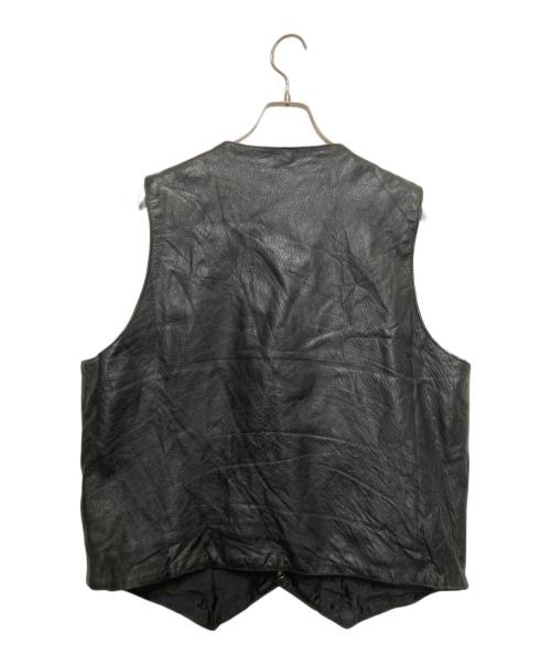 Milwaukee leather（ミルウォーキー レザー）Milwaukee leather (ミルウォーキー レザー) コンチョボタンレザーベスト ブラック サイズ:XLの古着・服飾アイテム