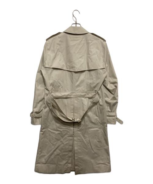 BURBERRY（バーバリー）BURBERRY (バーバリー) BROCKHAM LONG 裏メガチェックトレンチコート アイボリー サイズ:46の古着・服飾アイテム