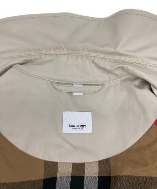BURBERRY（バーバリー）BURBERRY (バーバリー) BROCKHAM LONG 裏メガチェックトレンチコート アイボリー サイズ:46の古着・服飾アイテム