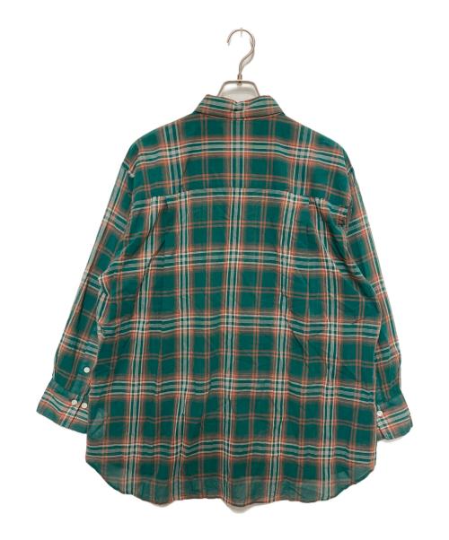 Spick and Span（スピック＆スパン）Spick and Span (スピック＆スパン) コットンボイルチェックルーズシャツ グリーン サイズ:不明の古着・服飾アイテム