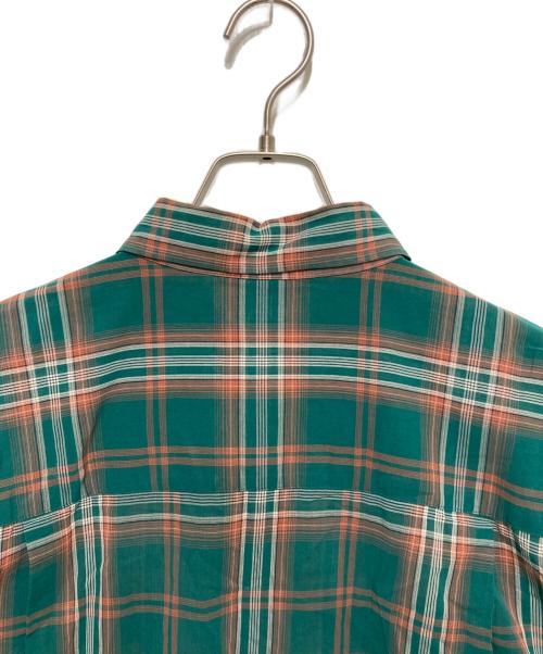 Spick and Span（スピック＆スパン）Spick and Span (スピック＆スパン) コットンボイルチェックルーズシャツ グリーン サイズ:不明の古着・服飾アイテム