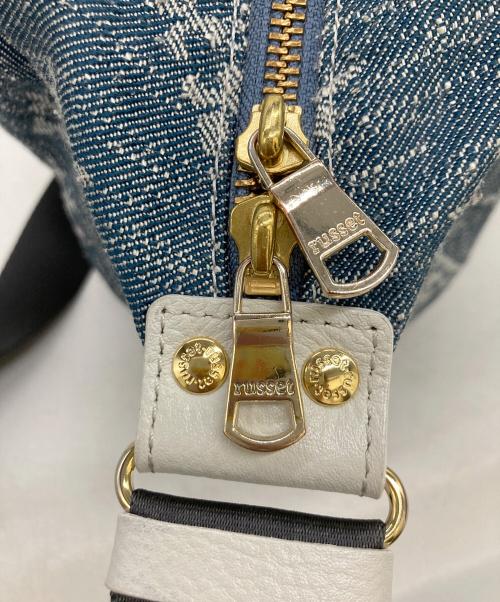 russet（ラシット）russet (ラシット) DENIM JACQUARD  スリングバッグ インディゴの古着・服飾アイテム