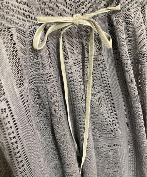 FRAY ID（フレイ アイディー）FRAY ID (フレイ アイディー) オーナメントラインパネルドレス グリーンの古着・服飾アイテム