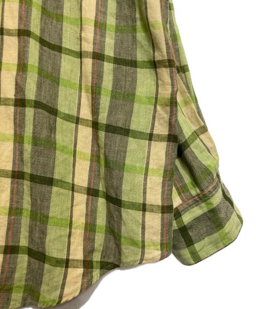 PAPAS（パパス）PAPAS (パパス) リネンシャツ グリーン サイズ:48の古着・服飾アイテム