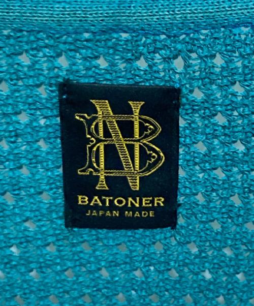 BATONER（バトナ―）BATONER (バトナ―) SUMMER KNIT CREW NECK S/S/ グリーン サイズ:2の古着・服飾アイテム