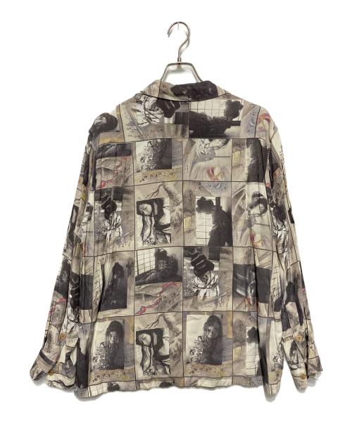 WACKO MARIA（ワコマリア）WACKO MARIA (ワコマリア) 総柄オープンカラーシャツ ベージュ サイズ:Lの古着・服飾アイテム