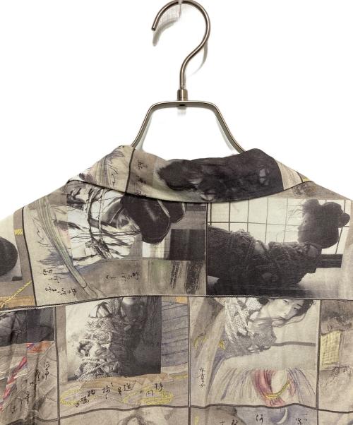 WACKO MARIA（ワコマリア）WACKO MARIA (ワコマリア) 総柄オープンカラーシャツ ベージュ サイズ:Lの古着・服飾アイテム