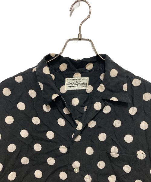 WACKO MARIA（ワコマリア）WACKO MARIA (ワコマリア) ドットオープンカラーシャツ ブラック サイズ:XLの古着・服飾アイテム