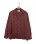 WACKO MARIA（ワコマリア）の古着「ウールストライプオープンカラーシャツ」｜ボルドー