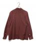 WACKO MARIA (ワコマリア) ウールストライプオープンカラーシャツ ボルドー サイズ:L：14000円