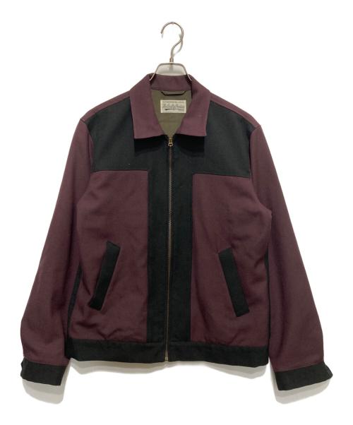 WACKO MARIA（ワコマリア）WACKO MARIA (ワコマリア) TWO TONE スポーツジャケット ブラック×パープル サイズ:Lの古着・服飾アイテム