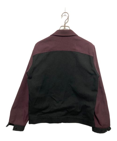 WACKO MARIA（ワコマリア）WACKO MARIA (ワコマリア) TWO TONE スポーツジャケット ブラック×パープル サイズ:Lの古着・服飾アイテム