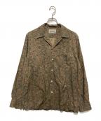 WACKO MARIAワコマリア）の古着「ペイズリーオープンカラーシャツ」｜ブラウン