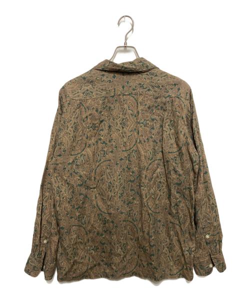 WACKO MARIA（ワコマリア）WACKO MARIA (ワコマリア) ペイズリーオープンカラーシャツ ブラウン サイズ:Lの古着・服飾アイテム