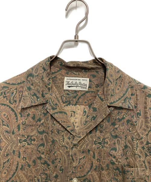 WACKO MARIA（ワコマリア）WACKO MARIA (ワコマリア) ペイズリーオープンカラーシャツ ブラウン サイズ:Lの古着・服飾アイテム
