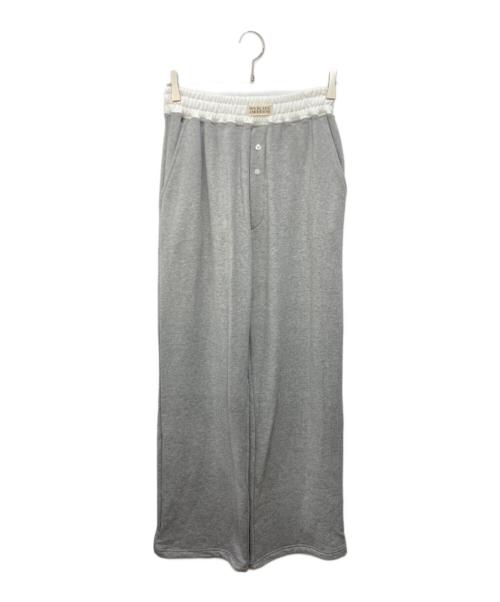 ROCKCAKE（ロックケーキ）ROCKCAKE (ロックケーキ) Waist Layerd 2way Jogger - Oatmeal グレー サイズ:XSMALL 未使用品の古着・服飾アイテム