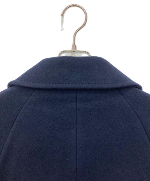 FRAY ID（フレイ アイディー）FRAY ID (フレイ アイディー) バルマカンロングコート ネイビーの古着・服飾アイテム