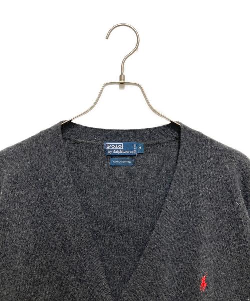 POLO RALPH LAUREN（ポロ・ラルフローレン）POLO RALPH LAUREN (ポロ・ラルフローレン) ウールカーディガン グレー サイズ:Mの古着・服飾アイテム