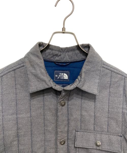 THE NORTH FACE（ザ ノース フェイス）THE NORTH FACE (ザ ノース フェイス) キルティングシャツジャエット グレー サイズ:Ⅿの古着・服飾アイテム