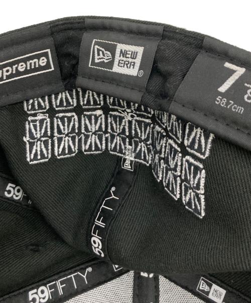 SUPREME（シュプリーム）Supreme (シュプリーム) New Era (ニューエラ) Sharpie Box Logo New Era Fitted Cap ブラック サイズ:7　3/8の古着・服飾アイテム
