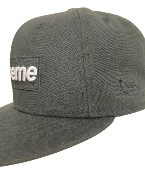 SUPREME（シュプリーム）Supreme (シュプリーム) New Era (ニューエラ) Sharpie Box Logo New Era Fitted Cap ブラック サイズ:7　3/8の古着・服飾アイテム