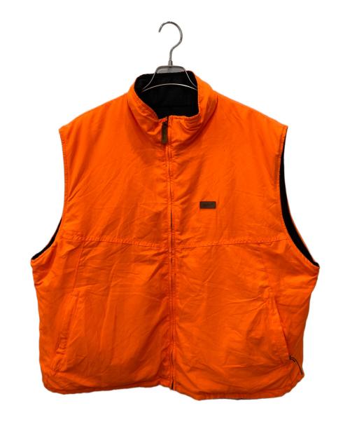 WOOLRICH（ウールリッチ）WOOLRICH (ウールリッチ) リバーシブルベスト ブラック×オレンジ サイズ:2XLの古着・服飾アイテム